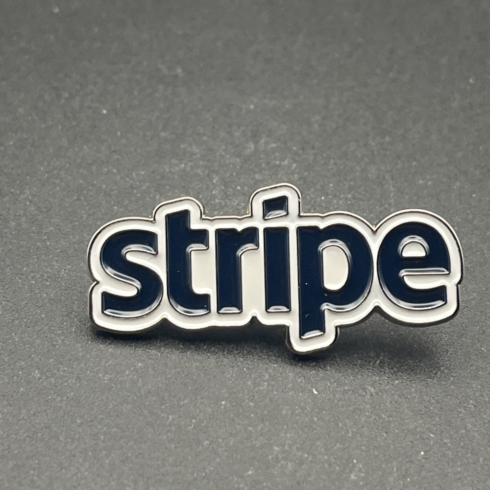 Stripe Payment Processing Company Credit Cards Lapel Hat Pin